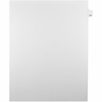 Onglet d'index Legal Mark Maker - 1/25 - 128 - hauteur de l'onglet 11 po (279,40 mm) x largeur de l'onglet 8,50 po (215,90 mm) - format lettre - Tab(s) Blanc Mylar, Papier - Pré-imprimé, Renforcement de Mylar, Laminées, Non perforé - 25 / Unité