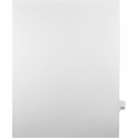 Onglet d'index Legal Mark Maker - 1/25 - 120 - hauteur de l'onglet 11 po (279,40 mm) x largeur de l'onglet 8,50 po (215,90 mm) - format lettre - Tab(s) Blanc Papier, Mylar - Pré-imprimé, Renforcement de Mylar, Laminées, Non perforé - 25 / Unité