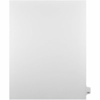 Onglet d'index Legal Mark Maker - 1/25 - 149 - hauteur de l'onglet 11 po (279,40 mm) x largeur de l'onglet 8,50 po (215,90 mm) - format lettre - Tab(s) Blanc Mylar, Papier - Pré-imprimé, Renforcement de Mylar, Laminées, Non perforé - 25 / Unité