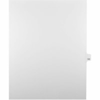 Onglet d'index Legal Mark Maker - 1/25 - 140 - hauteur de l'onglet 11 po (279,40 mm) x largeur de l'onglet 8,50 po (215,90 mm) - format lettre - Tab(s) Blanc Mylar, Papier - Pré-imprimé, Renforcement de Mylar, Laminées, Non perforé - 25 / Unité