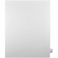 Onglet d'index Legal Mark Maker - 1/25 - 123 - hauteur de l'onglet 11 po (279,40 mm) x largeur de l'onglet 8,50 po (215,90 mm) - format lettre - Tab(s) Blanc Mylar, Papier - Pré-imprimé, Renforcement de Mylar, Laminées, Non perforé - 25 / Unité