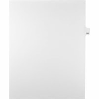 Onglet d'index Legal Mark Maker - 1/25 - 158 - hauteur de l'onglet 11 po (279,40 mm) x largeur de l'onglet 8,50 po (215,90 mm) - format lettre - Tab(s) Blanc Mylar, Papier - Pré-imprimé, Renforcement de Mylar, Laminées, Non perforé - 25 / Unité