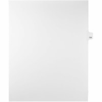 Onglet d'index Legal Mark Maker - 1/25 - 134 - hauteur de l'onglet 11 po (279,40 mm) x largeur de l'onglet 8,50 po (215,90 mm) - format lettre - Tab(s) Blanc Mylar, Papier - Pré-imprimé, Renforcement de Mylar, Laminées, Non perforé - 25 / Unité