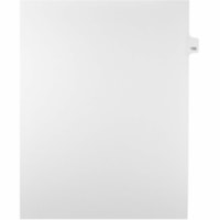 Onglet d'index Legal Mark Maker - 1/25 - 155 - hauteur de l'onglet 11 po (279,40 mm) x largeur de l'onglet 8,50 po (215,90 mm) - format lettre - Tab(s) Blanc Papier, Mylar - Pré-imprimé, Renforcement de Mylar, Laminées, Non perforé - 25 / Unité