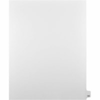 Onglet d'index Legal Mark Maker - 1/25 - 150 - hauteur de l'onglet 11 po (279,40 mm) x largeur de l'onglet 8,50 po (215,90 mm) - format lettre - Tab(s) Blanc Mylar, Papier - Pré-imprimé, Renforcement de Mylar, Laminées, Non perforé - 25 / Unité