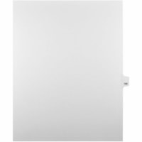 Onglet d'index Legal Mark Maker - 1/25 - 190 - hauteur de l'onglet 11 po (279,40 mm) x largeur de l'onglet 8,50 po (215,90 mm) - format lettre - Tab(s) Blanc Papier, Mylar - Pré-imprimé, Renforcement de Mylar, Laminées, Non perforé - 25 / Unité