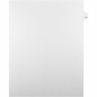 Mark Maker Legal Index Tabs, 1/25th Cut, With Individual Number, Letter Size - 1/25 - 179 - 11" Tab Height x 8.50" Tab Width - Letter - White Paper, Mylar Tab(s) - Pre-printed, Mylar Reinforcement, Laminated, Unpunched - 25 / Unit