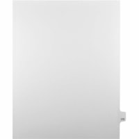 Onglet d'index Legal Mark Maker - 1/25 - 172 - hauteur de l'onglet 11 po (279,40 mm) x largeur de l'onglet 8,50 po (215,90 mm) - format lettre - Tab(s) Blanc Mylar, Papier - Pré-imprimé, Renforcement de Mylar, Laminées, Non perforé - 25 / Unité