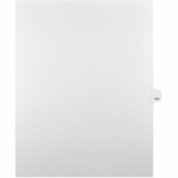 Onglet d'index Legal Mark Maker - 1/25 - 164 - hauteur de l'onglet 11 po (279,40 mm) x largeur de l'onglet 8,50 po (215,90 mm) - format lettre - Tab(s) Blanc Mylar, Papier - Pré-imprimé, Renforcement de Mylar, Laminées, Non perforé - 25 / Unité