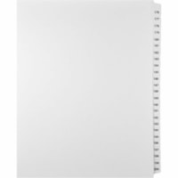 Onglet d'index Legal Mark Maker - 1/25 - hauteur de l'onglet 11 po (279,40 mm) x largeur de l'onglet 8,50 po (215,90 mm) - format lettre - Tab(s) Blanc Papier, Mylar - Pré-imprimé, Renforcement de Mylar, Laminées, Non perforé - 1 / Unité