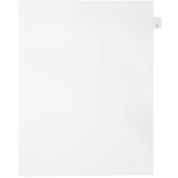 Mark Maker Legal Index Tabs, 1/26th Cut, With Individual Letter, Letter Size - 1/26 - C - 11" Tab Height x 8.50" Tab Width - Letter - White Mylar, Paper Tab(s) - Pre-printed, Mylar Reinforcement, Laminated, Unpunched - 25 / Unit