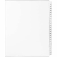 Mark Maker White Legal Index Tabs # 226-250, 1/25th Cut, With Numbered Sets, Letter Size - 1/25 - 226-250 - 11" Tab Height x 8.50" Tab Width - Letter - White Mylar, Paper Tab(s) - Pre-printed, Mylar Reinforcement, Laminated, Unpunched - 1 / Unit