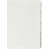 Onglet d'index Legal Mark Maker - 1/25 - hauteur de l'onglet 11 po (279,40 mm) x largeur de l'onglet 8,50 po (215,90 mm) - format lettre - Tab(s) Blanc Mylar, Papier - Pré-imprimé, Renforcement de Mylar, Laminées, Non perforé - 1 / Unité