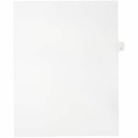 Mark Maker Legal Index Tabs, 1/26th Cut, With Individual Letter, Letter Size - 1/26 - I - 11" Tab Height x 8.50" Tab Width - Letter - White Paper, Mylar Tab(s) - Pre-printed, Mylar Reinforcement, Laminated, Unpunched - 25 / Unit