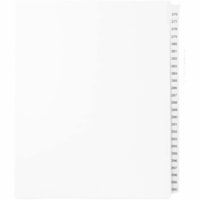 Mark Maker White Legal Index Tabs # 276-300, 1/25th Cut, With Numbered Sets, Letter Size - 1/25 - 276-300 - 11" Tab Height x 8.50" Tab Width - Letter - White Paper, Mylar Tab(s) - Pre-printed, Mylar Reinforcement, Laminated, Unpunched - 1 / Unit