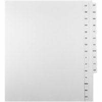 Onglet d'index Legal Mark Maker - 1/15 - hauteur de l'onglet 11 po (279,40 mm) x largeur de l'onglet 8,50 po (215,90 mm) - format lettre - Tab(s) Blanc Mylar, Papier - Pré-imprimé, Renforcement de Mylar, Laminées, Non perforé - 1 / Unité