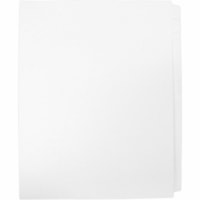 Mark Maker Legal Index Tabs 1/5th Cut, Blank Tabs, Letter Size - 5 Blank Tab(s) - 1/5 - 11" Tab Height x 8.50" Tab Width - Letter - White Mylar, Paper Tab(s) - Mylar Reinforcement, Laminated, Unpunched - 1 / Unit