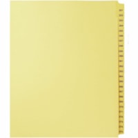 Onglet d'index Legal Mark Maker - 1/25 - hauteur de l'onglet 11 po (279,40 mm) x largeur de l'onglet 8,50 po (215,90 mm) - format lettre - Tab(s) Chamois Mylar, Papier - 10% Recyclé - Pré-imprimé, Renforcement de Mylar, Laminées, Non perforé - 1 / Unité