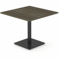 HDL Innovations Table - x 35.5" (901.70 mm) x 35.5" (901.70 mm) x 29" (736.60 mm) - Band Edge - Material: Laminate - Finish: Laminate - Gray Dusk Table Top - Durable, Edge Banding, Leveler - For Commercial, Cafeteria