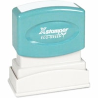 Sterling Xstamper Stock Stamp - Expedite - EXPEDITE - 0.50" (12.70 mm) Impression Width x 1.63" (41.28 mm) Impression Length - 50000 Impression(s) - Red - Plastic, Rubber - Rectangle - Recycled - 1 / Unit