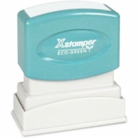 Sterling Xstamper Stock Stamps - Message Stamp - VOID - 0.50" (12.70 mm) Impression Width x 1.63" (41.28 mm) Impression Length - 50000 Impression(s) - Blue - Rubber - Recycled - 1 / Unit