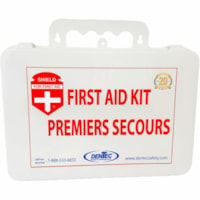 Shield First Aid Kit - 61 x Piece(s) For 15 x Individual(s) - Plastic Case - White - 1 Each