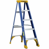 Featherlite 6305 5' Heavy Duty Fiberglass Stepladder - 113.40 kg Load Capacity - Type I - Blue