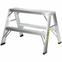 Featherlite 3702 2' Aluminum Sawhorse - 136.08 kg Load Capacity - Aluminum, Steel