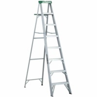 Featherlite 2408 8' Medium Duty Aluminum Stepladder - 102.06 kg Load Capacity - Type II