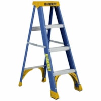 Featherlite 6304 4' Heavy Duty Fiberglass Stepladder - 113.40 kg Load Capacity - Type I - Blue