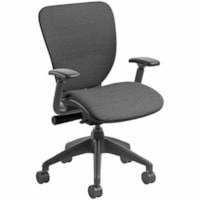 Nightingale EXO Task Chair - Polyurethane Seat - Mesh Back - High Back - Black