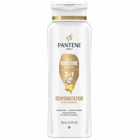 Pantene Daily Moisture Renewal 2 in 1 Shampoo + Conditioner - Dry Hair - 12 fl oz (355 mL) - Hair - White - Moisturizing - Rich Lather, Paraben-free, Color-free - 1 Unit