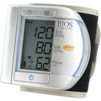 Bios Diagnostics Precision 6.0 W100 Blood Pressure Monitor - For Blood Pressure, Heart Rate, Pulse Rate - Alarm, Irregular Heartbeat Detection, Comfortable, Compact