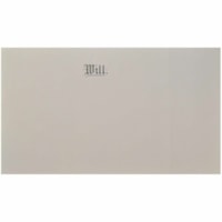 Mark Maker Will Backs Printed and Creased in 4 Positions - Paper Capacity - For Legal 8 1/2" x 14" Sheet - Gray - Paper - 50 / Unit