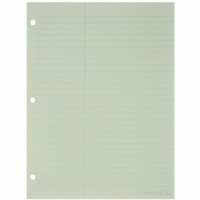 Mark Maker Litigation Pads - 75 Sheets - Ruled Front Ruling - 3 Hole(s) - Letter - 8 1/2" (215.90 mm) x 11" (279.40 mm) Sheet Size - Green Paper - Hole-punched - 5 / Pack