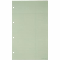 Mark Maker Litigation Loose Leaf Papers - 100 Sheets - Ruled Front Ruling - 4 Hole(s) - Legal - 8 1/2" (215.90 mm) x 14" (355.60 mm) Sheet Size - Green Paper - Hole-punched - 100 / Pack