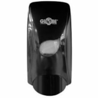 Globe Liquid Soap/Lotion Dispenser - 1.06 quart (1000 mL) Capacity - Refillable, Key Lock, Durable - Black - 1