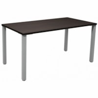 HDL Innovations Table Desk - 59.3" x 29.5" x 29" - Band Edge - Material: Laminate, Metal - Finish: Laminate - Laminate, Evening Zen Table Top - Edge Banding, Leveler - For Commercial, Home Office, Dorm Room, Business, Office, Computer, Cubicle