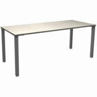 HDL Innovations Table Desk - 71" x 29.5" x 29" - Band Edge - Material: Metal - Finish: Winter Wood - Laminate Table Top - Eco-friendly, Edge Banding, Leveler - For Commercial, Business, Office, Home Office, Dorm Room