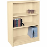 Heartwood Bookcase - x 32" (812.80 mm) x 13.8" (349.25 mm) x 48" (1219.20 mm) - 3 Shelve(s) - 1 Adjustable Shelf(ves) - Material: Laminate, Particleboard - Finish: Hard Rock Maple, Laminate - Adjustable - For Commercial