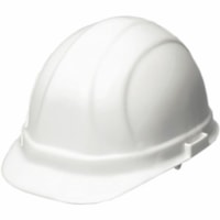 ERB Omega II Type 2 Ratchet Hard Hat, White - White - Removable, Washable, Low Profile - 1 / Unit