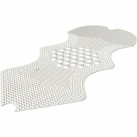 BIOS Medical No-Slip Therapy Bath Mat - Bathroom - 40" (1016 mm) Length x 19.70" (500.38 mm) Width - 4 Massaging Texture - Thermoplastic Rubber (TPR) - White - 1 / Unit