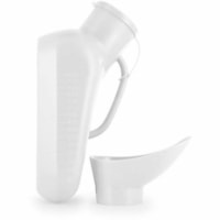 BIOS Living Male Urinal with Female Attachment - 1 Unit - White - Plastic