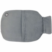 BIOS Living Massaging Hot Water Bottle - 1 / Unit - Gray - Plush, Terrycloth