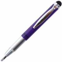 Zebra Pen Ballpoint Pen - 1 mm (0.04") Medium Pen Point - Refillable - Retractable - Black Ink - Purple Barrel - 6 / Box