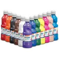 Prang Washable Tempera Paint - 12 Color(s) - Assorted - Washable - 12 / Carton