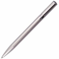 Tombow Zoom L105, Ballpoint Pen, Silver - 0.7 mm (0.03") Pen Point - Refillable - Retractable - Black Ink - Silver Barrel - Stainless Steel Tip - 1 / Unit