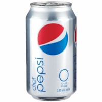 Boisson non alcoolisée Diète Pepsi - Prête à boire Diète - Sans sucre - 355 mL - 24 / Carton