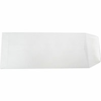 Supremex Business Policy Envelopes, Open End, White Wove, #10, 500/BX - Business - #10 - Gummed Flap - Wove, Paper - 500 / Box - White Wove