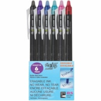 Stylo gel FriXion Point FriXion - 0,5 mm (0,02 po) Extra Fin Pointe, Ultra fine Pointe de stylo - Rechargeable - Ink Couleurs de couverture assorties - Encre gel thermosensible - Barrel Couleurs de couverture assorties - 6 / emballage